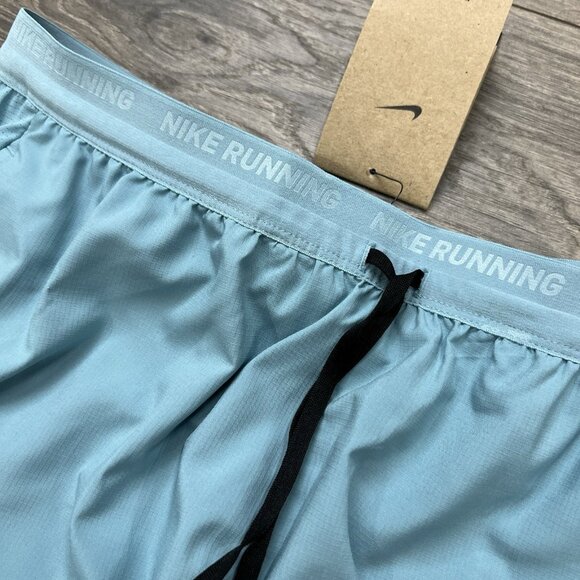 Nike Running Shorts Sz XL Mens Dri Fit Stride 7" 2 in 1 Turquoise Teal $65 - Picture 2 of 11